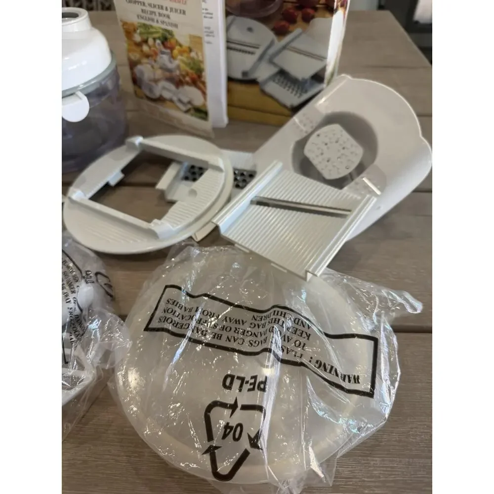 MIRACLE KITCHEN PLUS ULTIMATE KITCHEN TOOL CHOP BLEND SHRED SLICE JUICE MIX WHIP